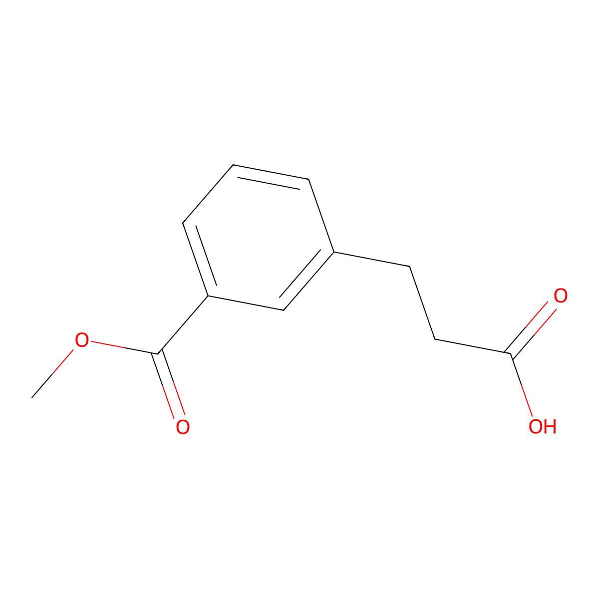 3-(3-(Methoxycarbonyl)phenyl)propanoic acid molecular structure, CAS 111376-50-2