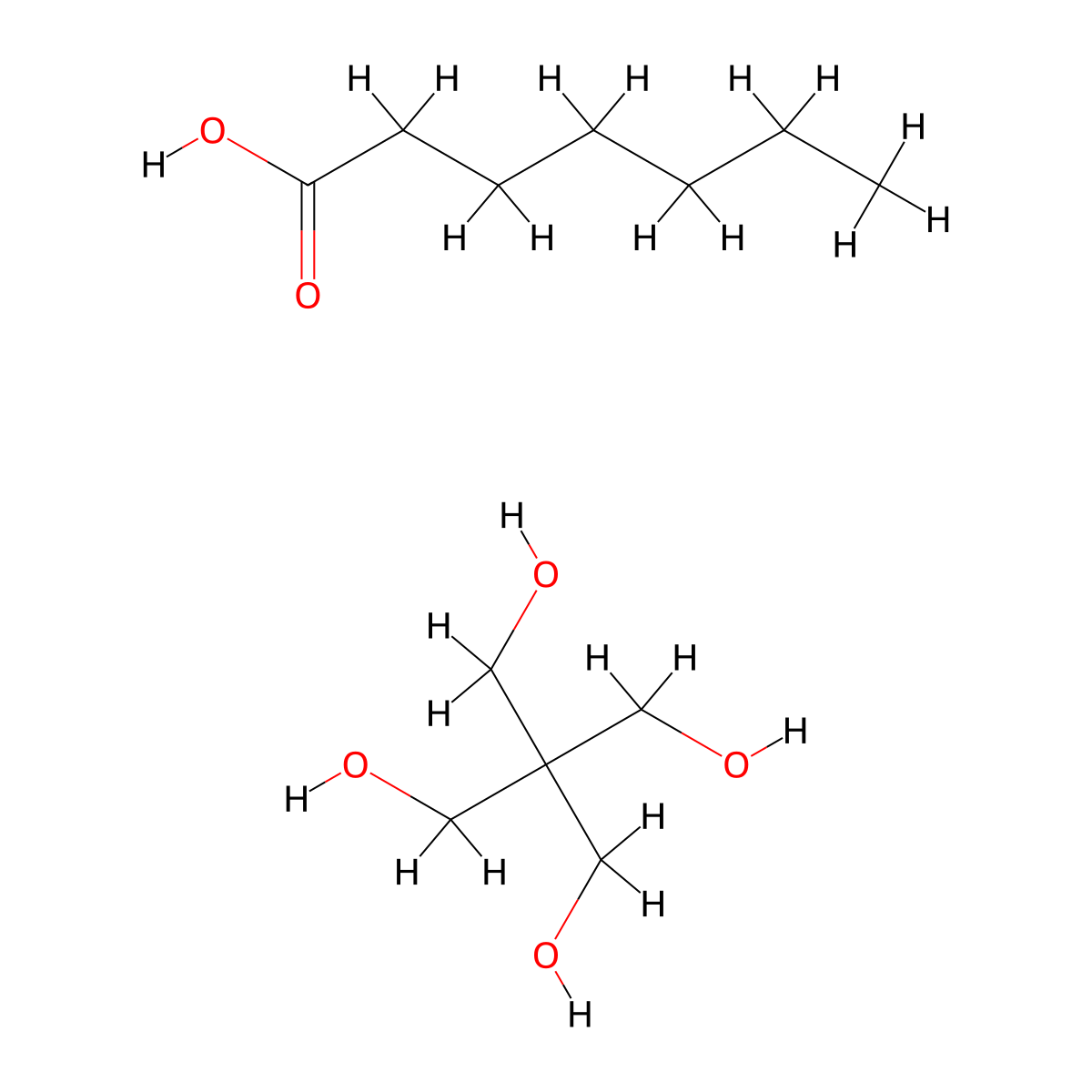 Heptanoic acid, ester with 2,2-bis(hydroxymethyl)-1,3-propanediol molecular structure, CAS 11138-45-7
