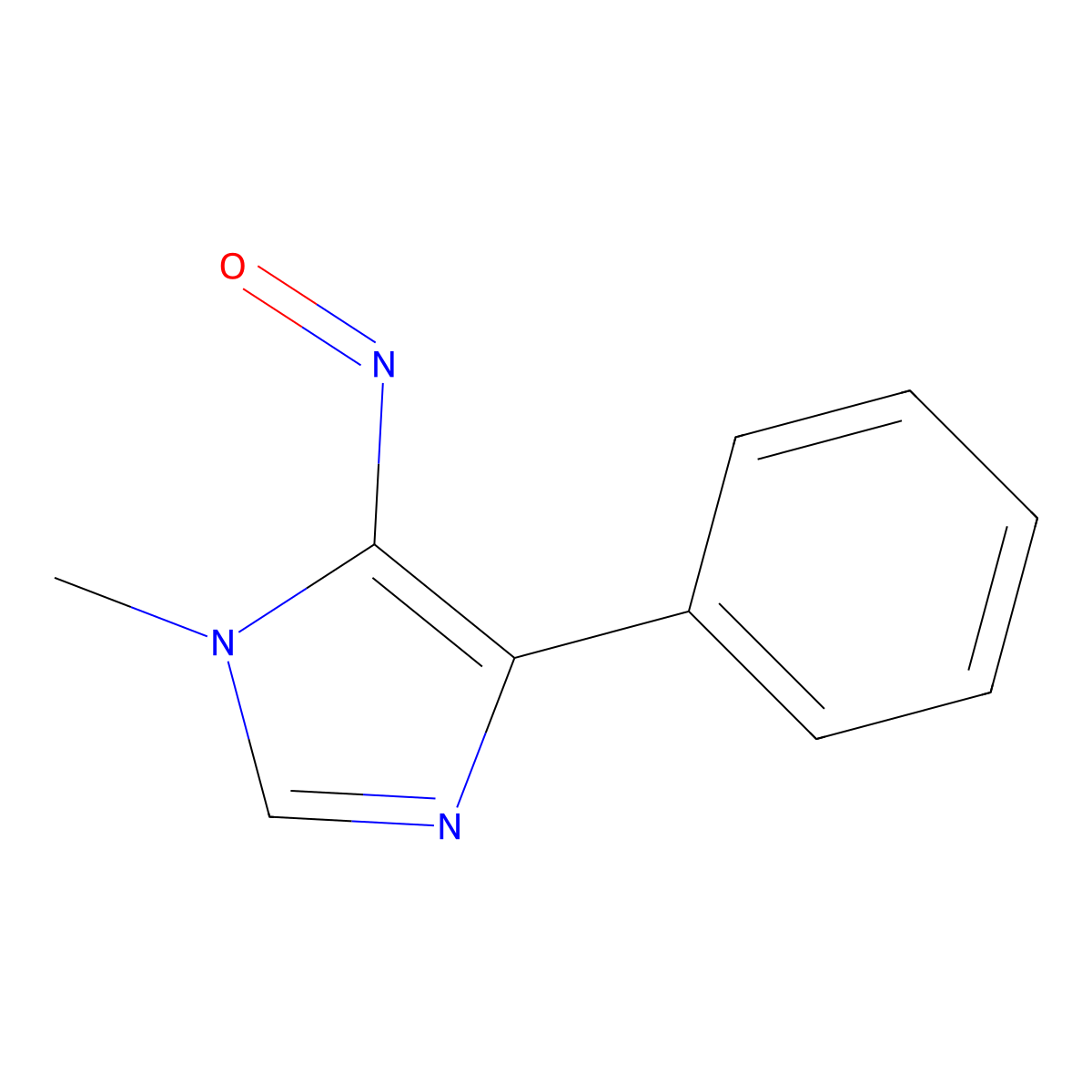 1-Methyl-4-phenyl-5-nitrosoimidazole molecular structure, CAS 111380-08-6