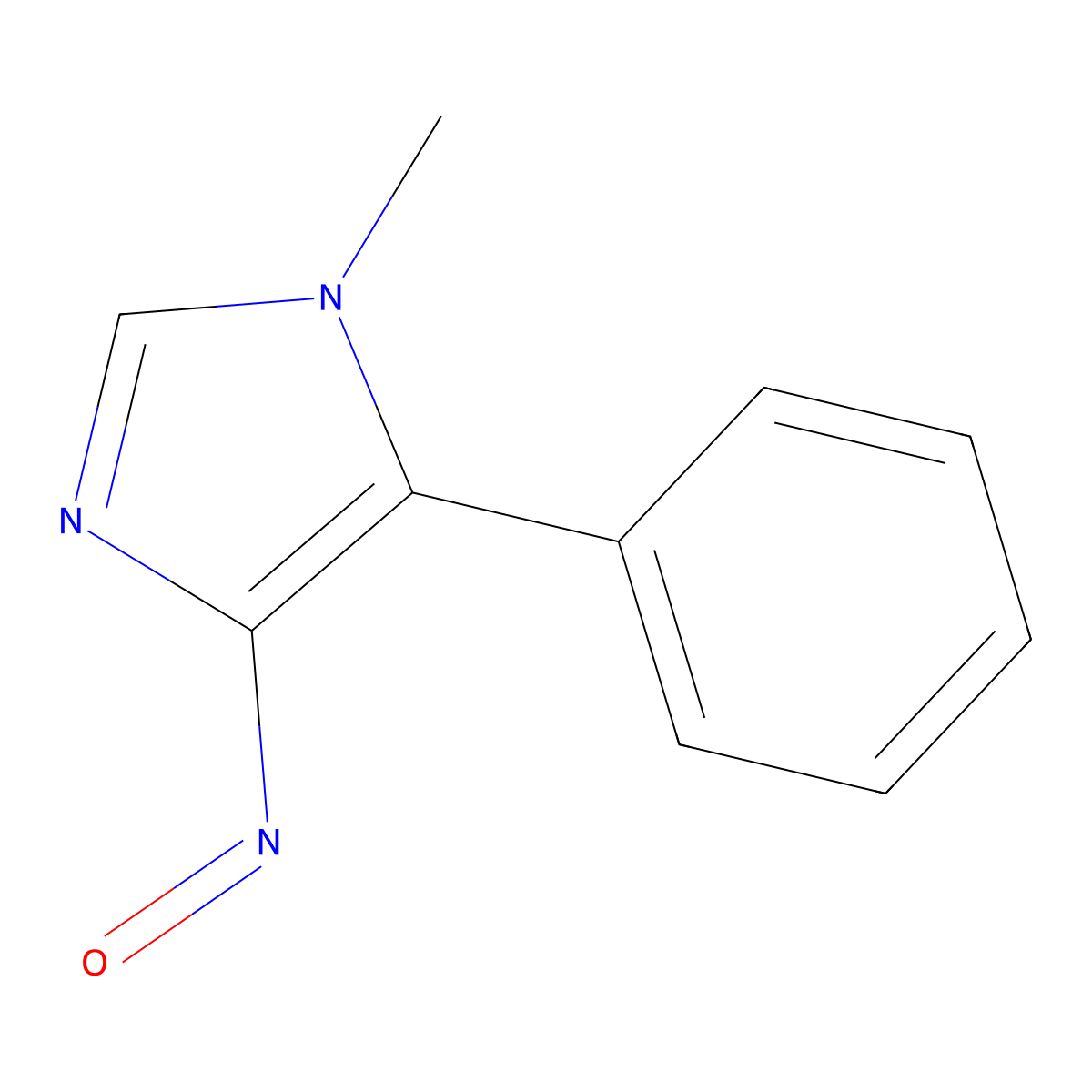 1-Methyl-4-nitroso-5-phenylimidazole molecular structure, CAS 111380-09-7