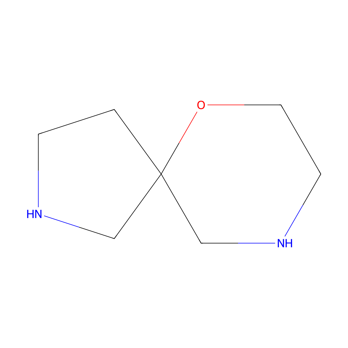 6-Oxa-2,9-diazaspiro[4.5]decane molecular structure, CAS 111381-18-1