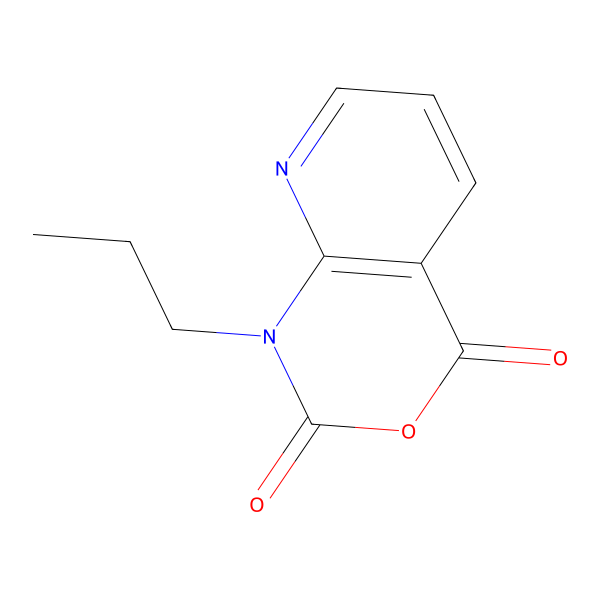 1-Propyl-1H-pyrido[2,3-d][1,3]oxazine-2,4-dione molecular structure, CAS 111396-09-9
