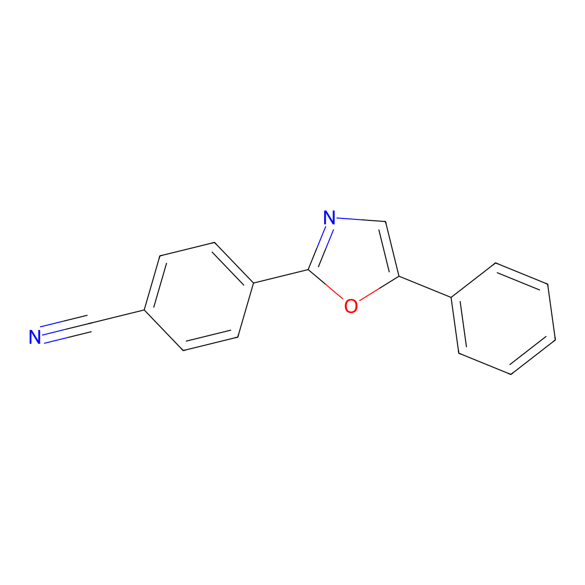 4-(5-Phenyl-1,3-oxazol-2-yl)benzonitrile molecular structure, CAS 111396-49-7