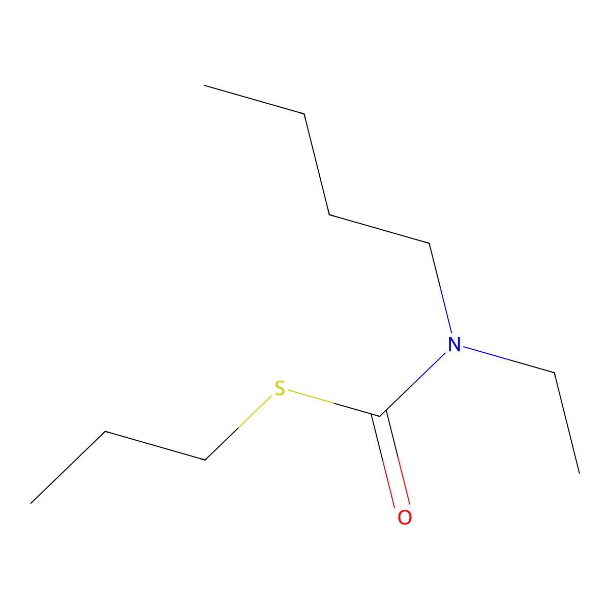 Pebulate molecular structure, CAS 1114-71-2