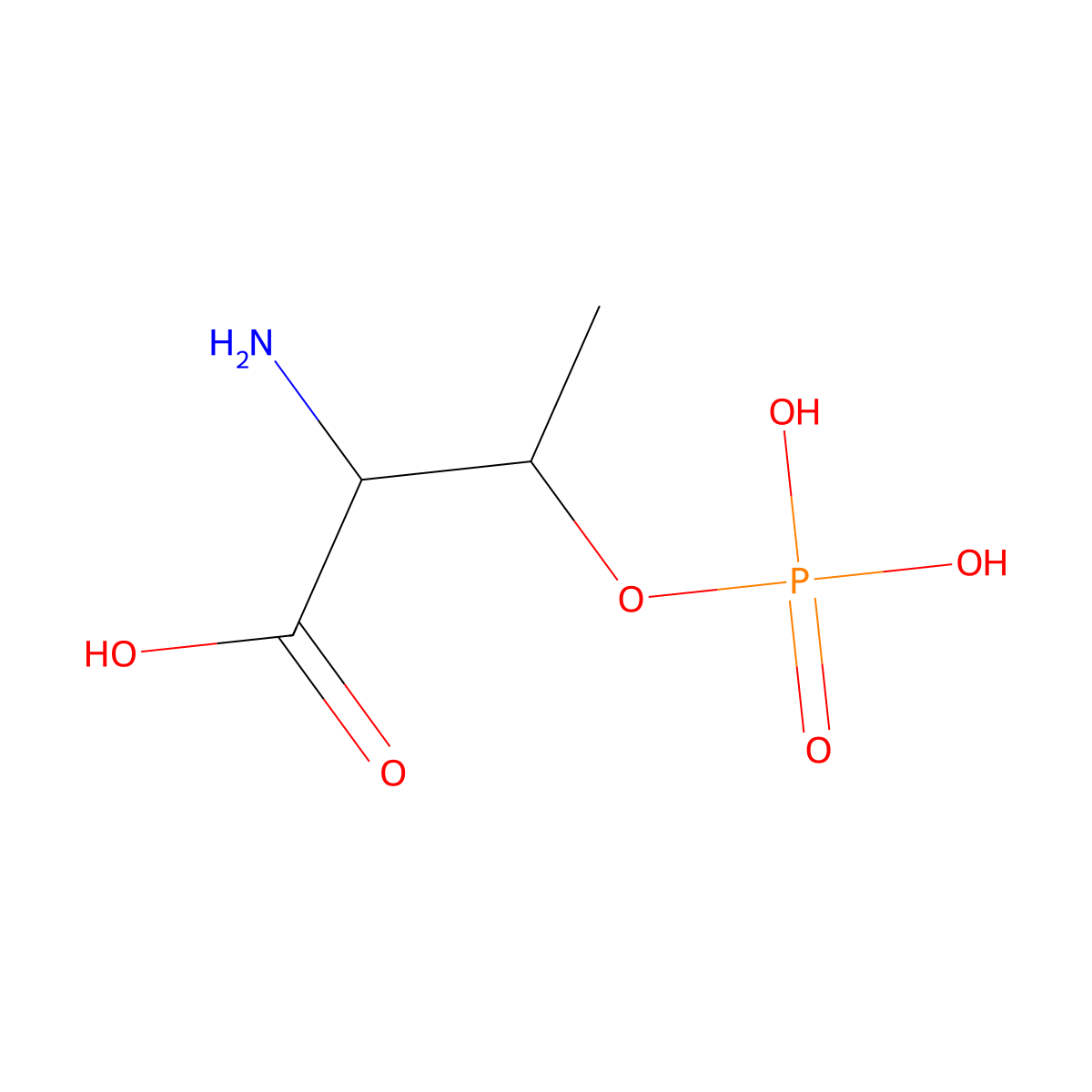 Threonine Phosphate molecular structure, CAS 1114-81-4
