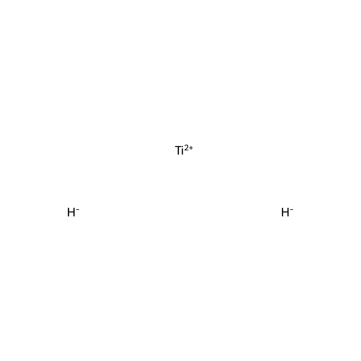 Titanium hydride molecular structure, CAS 11140-68-4