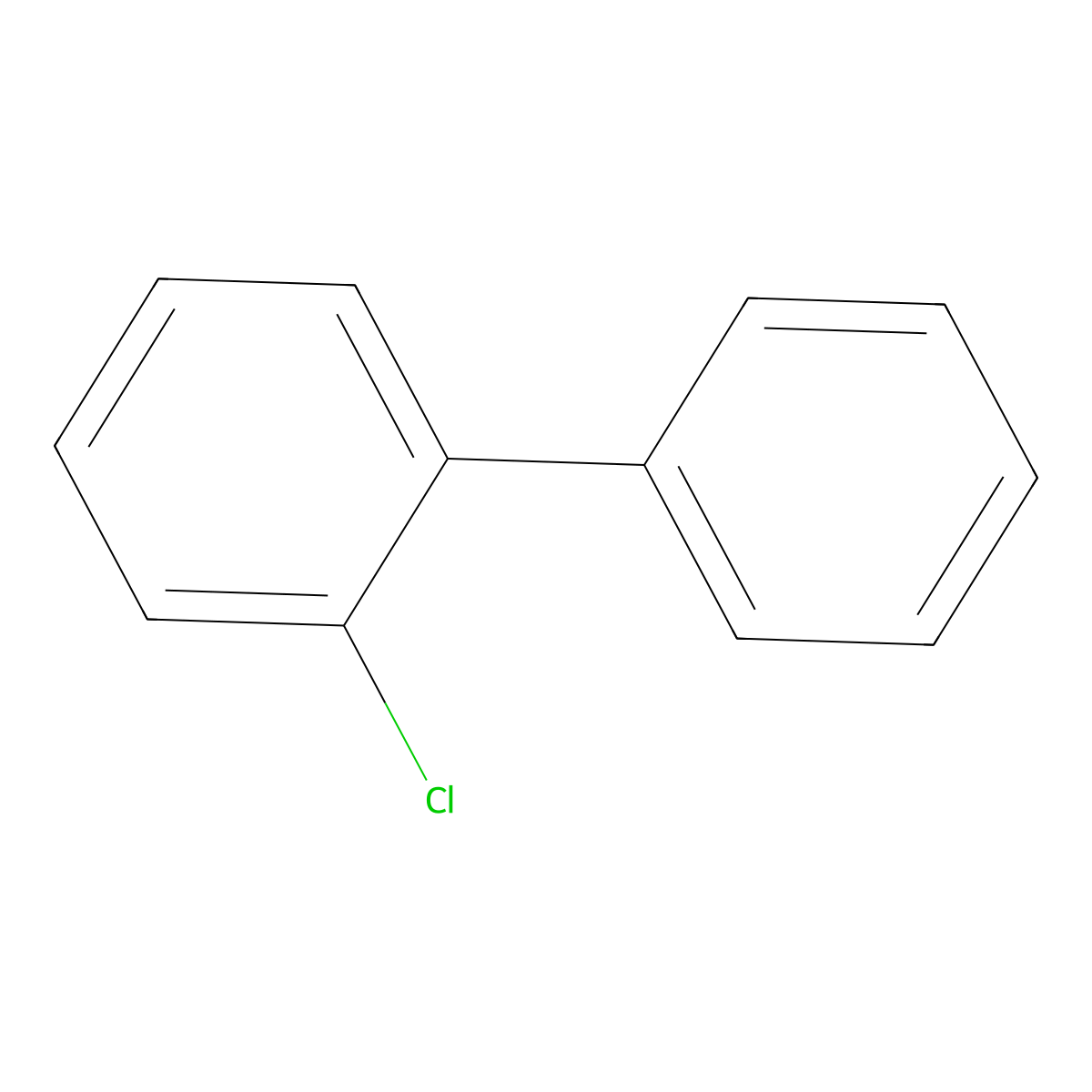2-Chlorobiphenyl molecular structure, CAS 11141-16-5