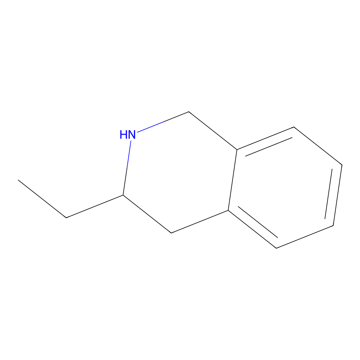 3-Ethyl-1,2,3,4-tetrahydroisoquinoline molecular structure, CAS 111422-13-0