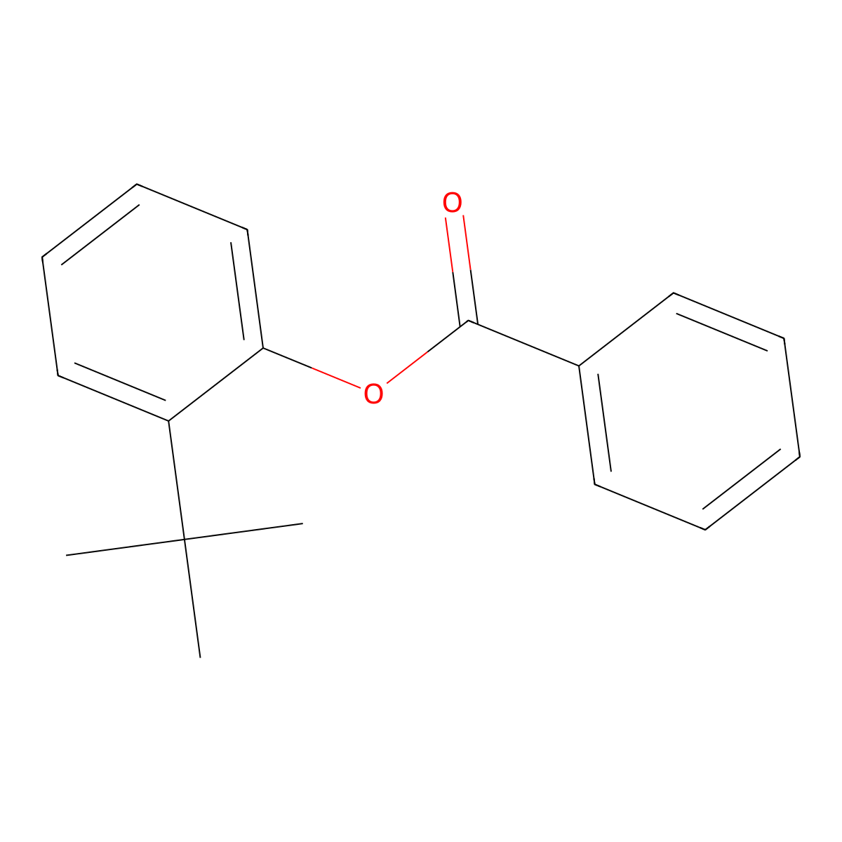 2-Tert-butylphenyl benzoate molecular structure, CAS 111422-39-0