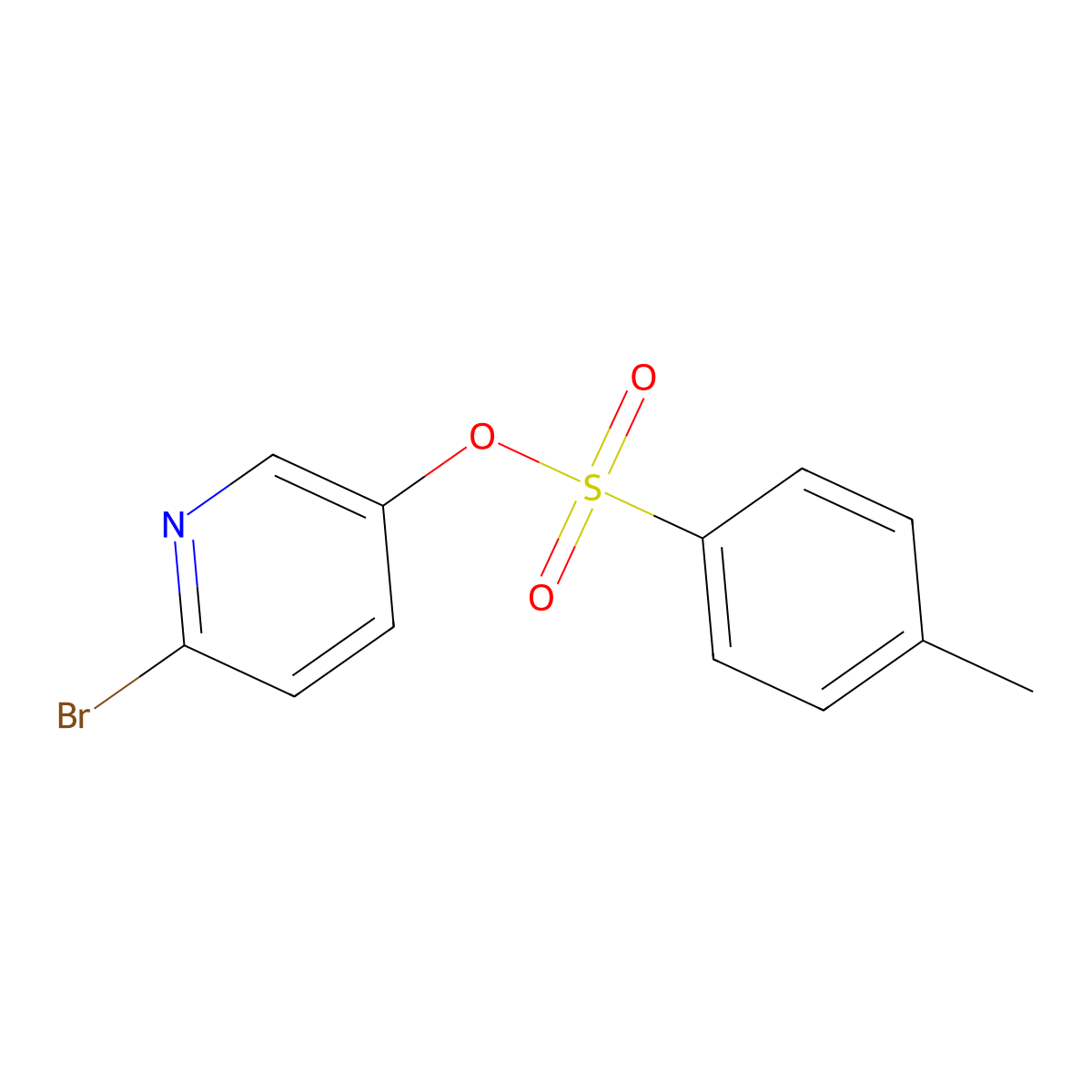 6-Bromopyridin-3-yl 4-methylbenzene-1-sulfonate molecular structure, CAS 1114235-29-8