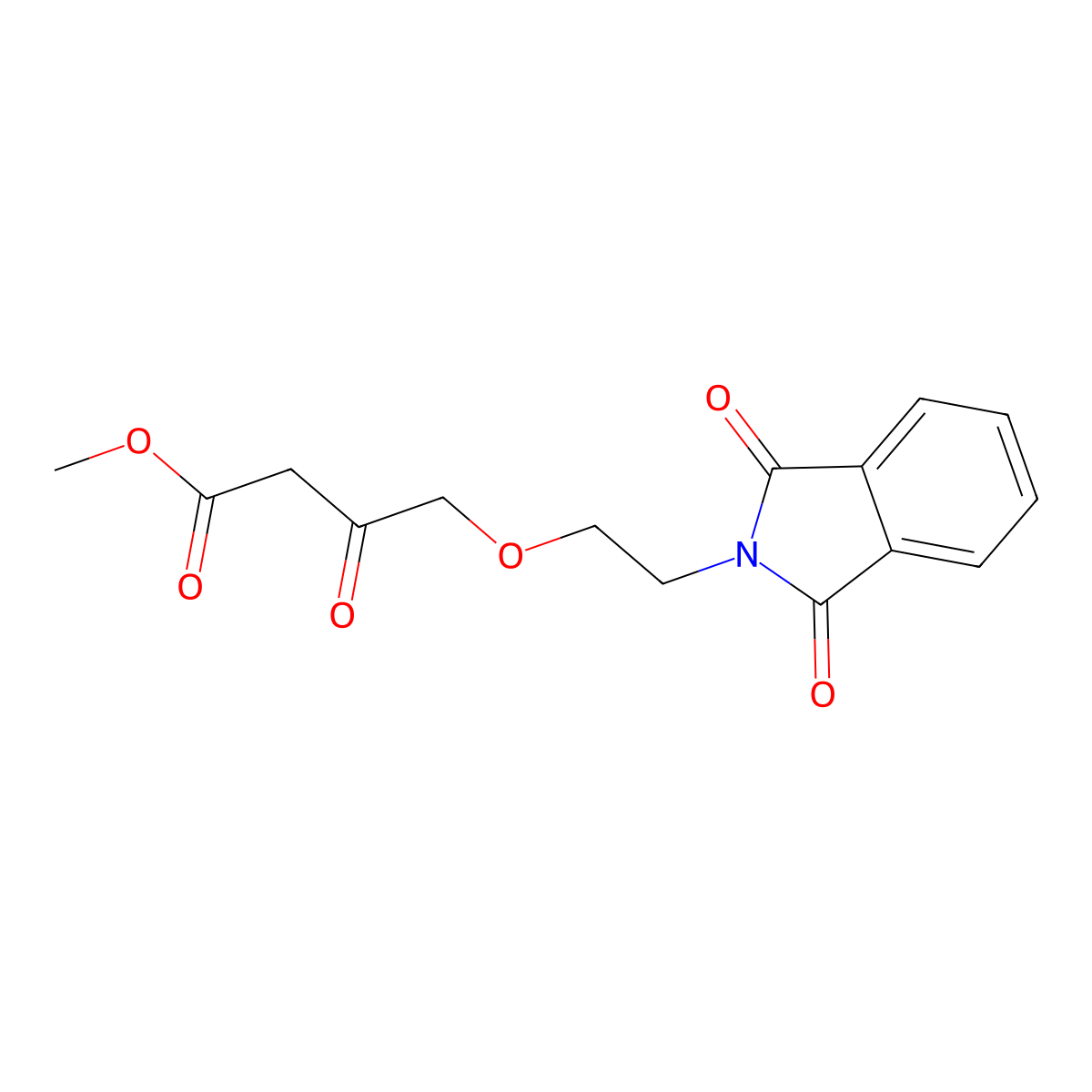 Methyl 4-(2-(1,3-dioxoisoindolin-2-yl)ethoxy)-3-oxobutanoate molecular structure, CAS 111429-90-4