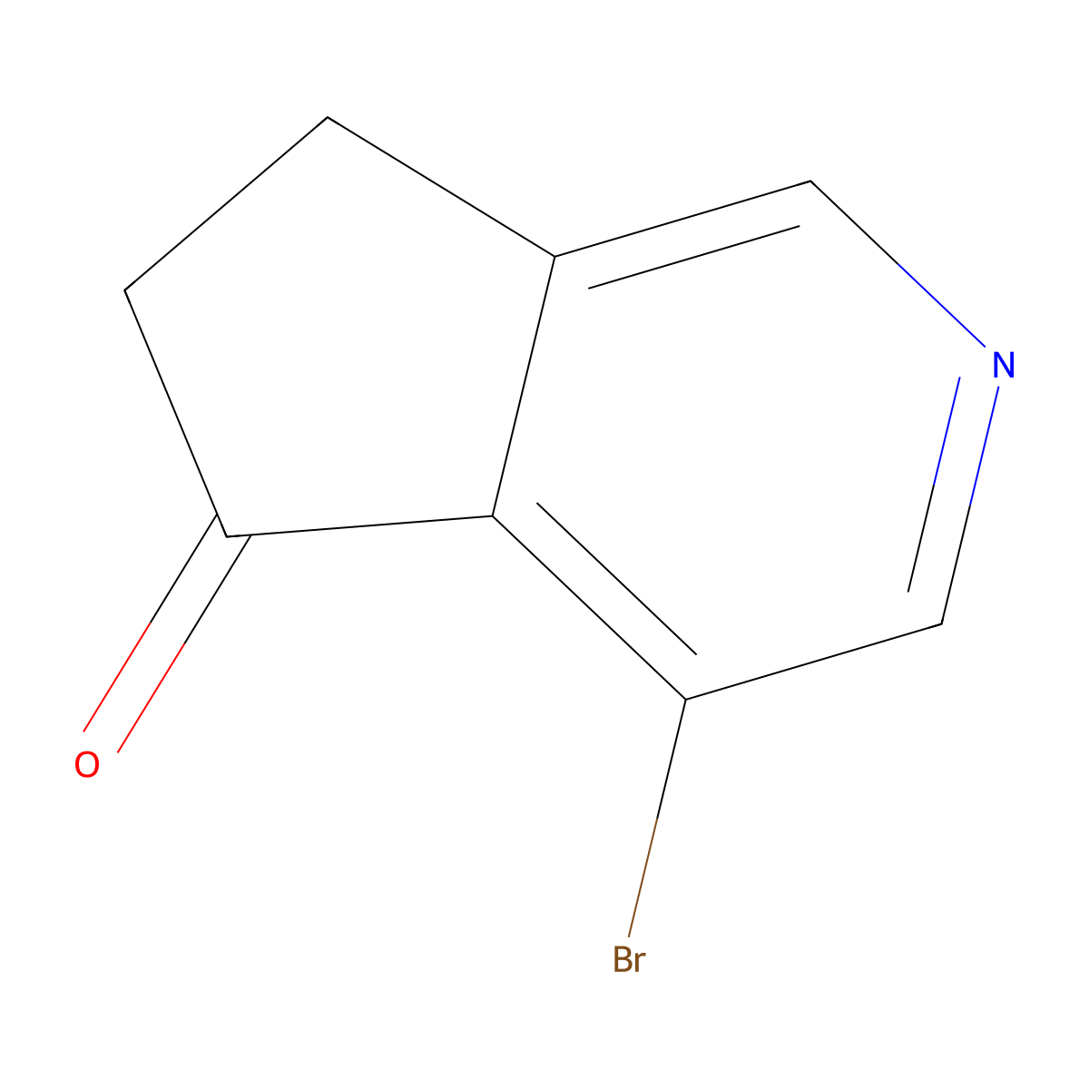 4-Bromo-5H,6H,7H-cyclopenta[c]pyridin-5-one molecular structure, CAS 1114333-08-2