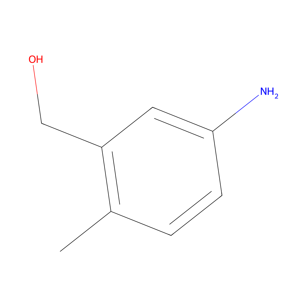 (5-Amino-2-methylphenyl)methanol molecular structure, CAS 111437-10-6