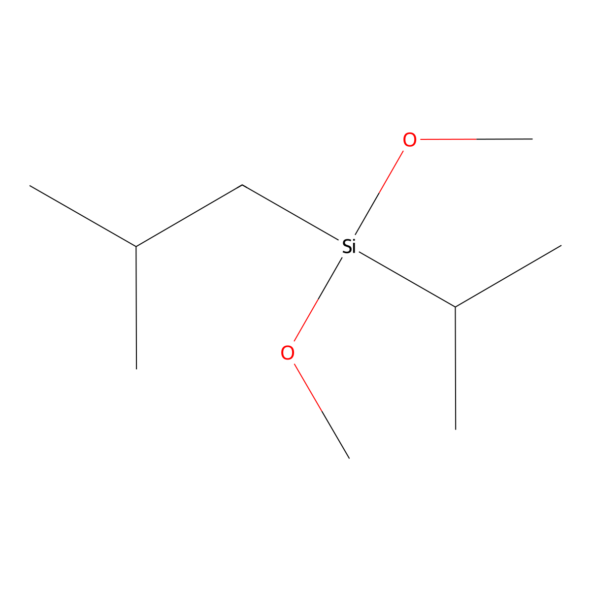 Isobutylisopropyldimethoxysilane molecular structure, CAS 111439-76-0