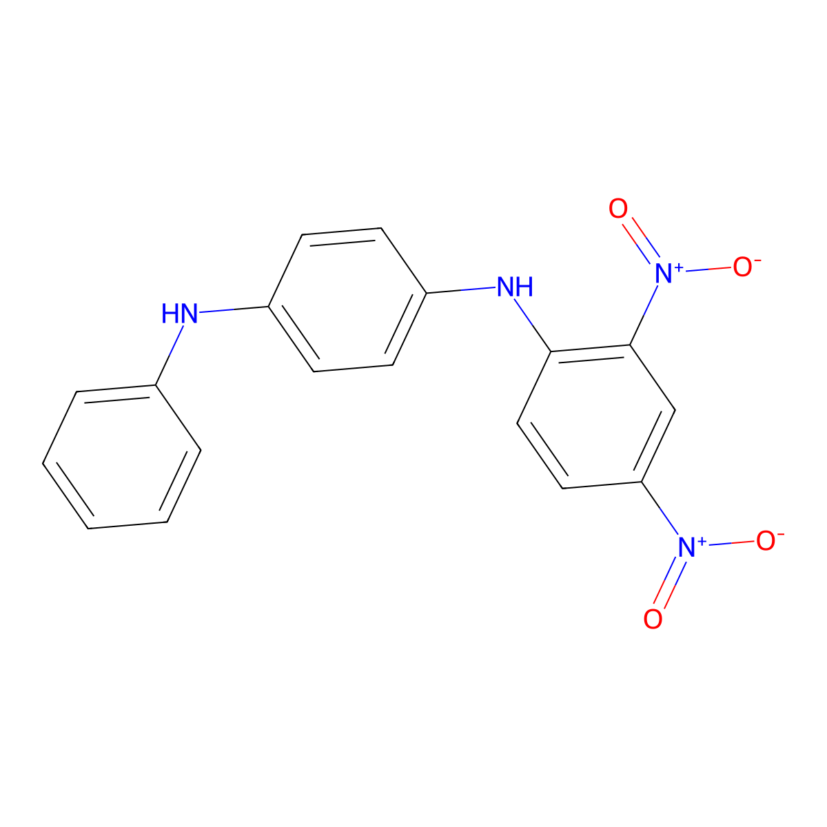 1,4-Benzenediamine, N-(2,4-dinitrophenyl)-N'-phenyl- molecular structure, CAS 111454-05-8