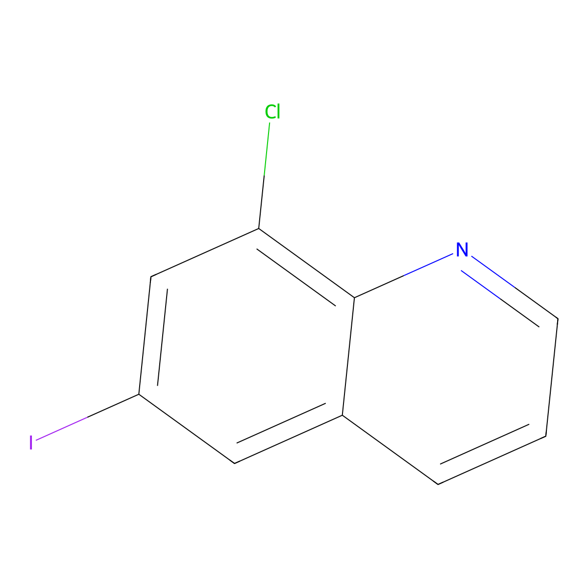8-Chloro-6-iodoquinoline molecular structure, CAS 111454-67-2