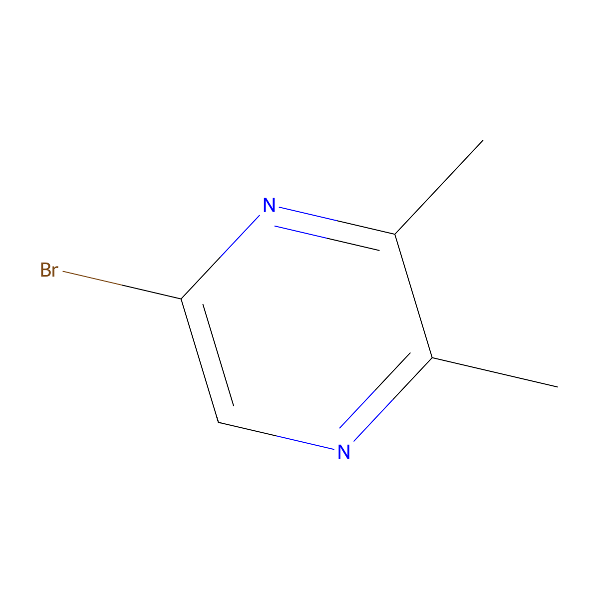 5-Bromo-2,3-dimethylpyrazine molecular structure, CAS 111454-68-3