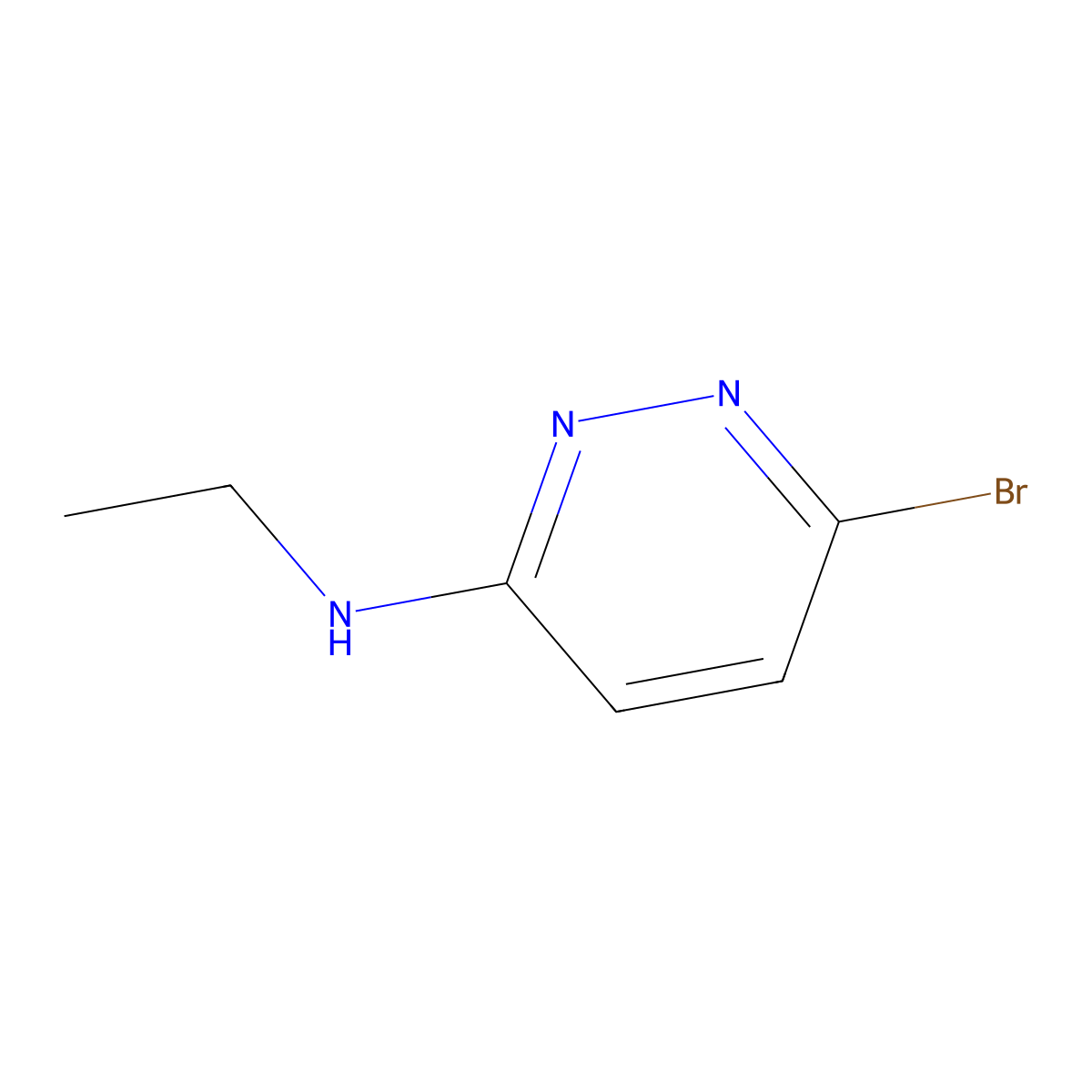 6-Bromo-N-ethylpyridazin-3-amine molecular structure, CAS 111454-69-4