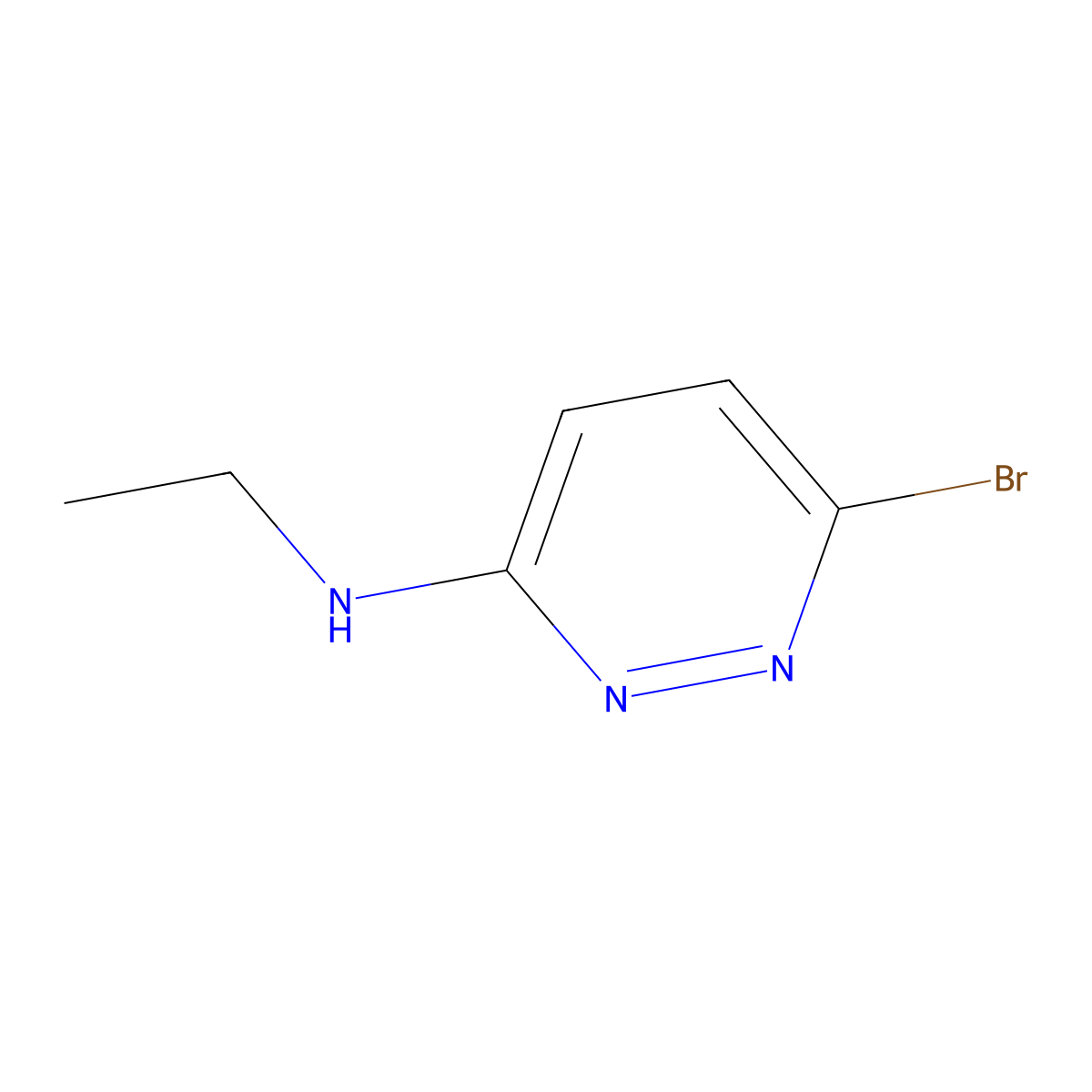 6-Bromo-N-ethylpyridazin-3-amine molecular structure, CAS 111454-69-4
