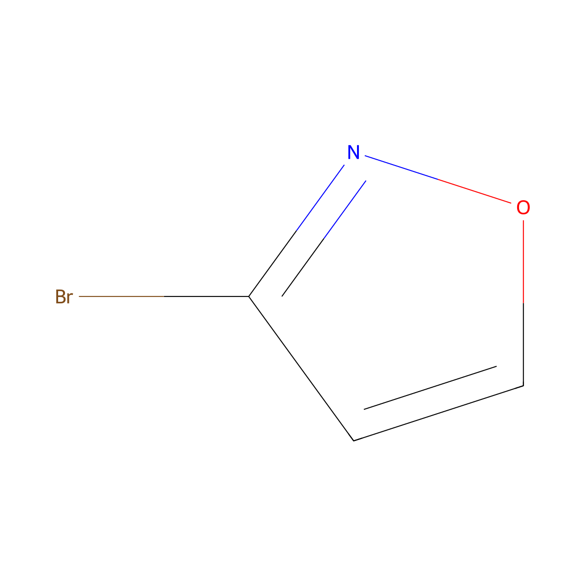 3-Bromo-1,2-oxazole molecular structure, CAS 111454-71-8