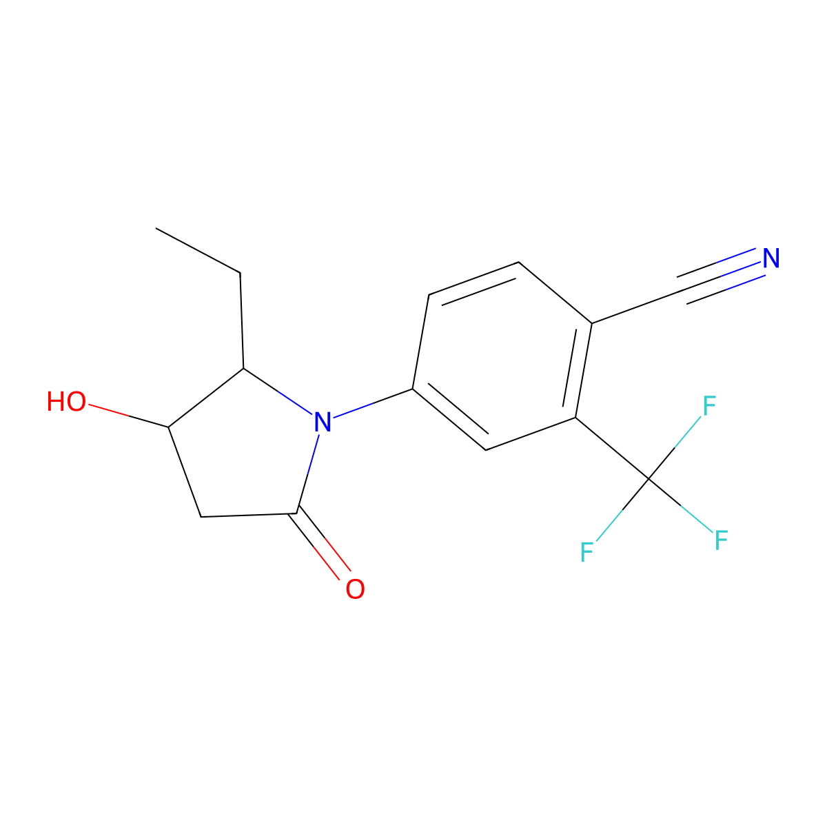 Androgen receptor modulators 1 molecular structure, CAS 1114546-03-0