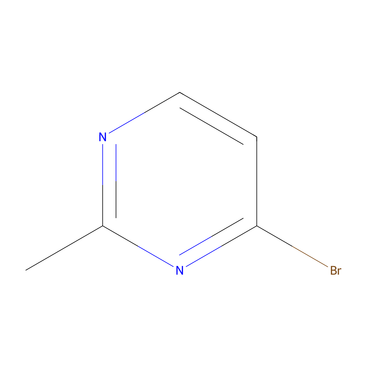 4-Bromo-2-methylpyrimidine molecular structure, CAS 1114560-76-7