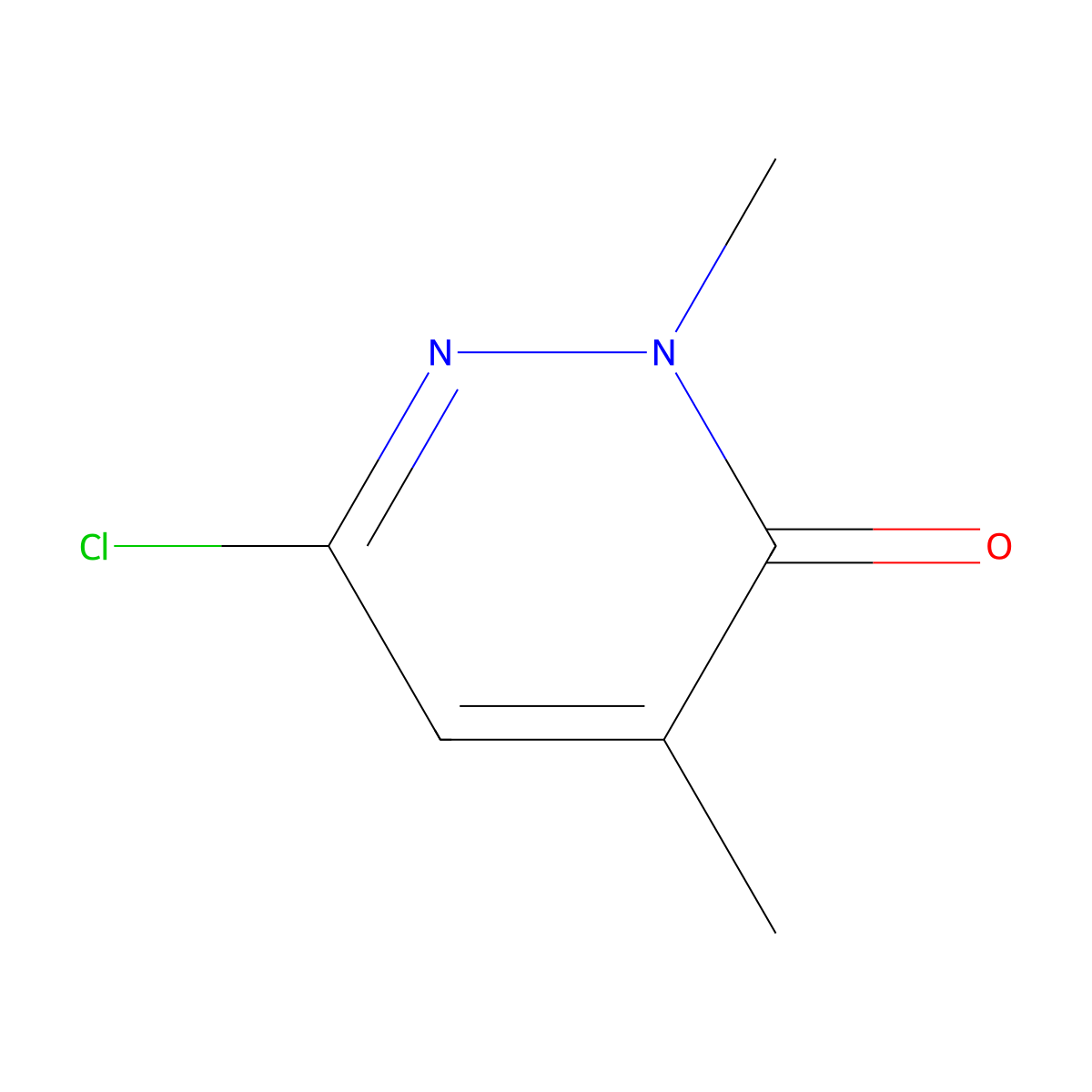 6-Chloro-2,4-dimethylpyridazin-3(2H)-one molecular structure, CAS 1114563-58-4
