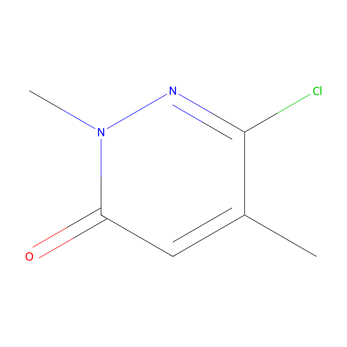 6-Chloro-2,5-dimethylpyridazin-3(2H)-one molecular structure, CAS 1114563-59-5