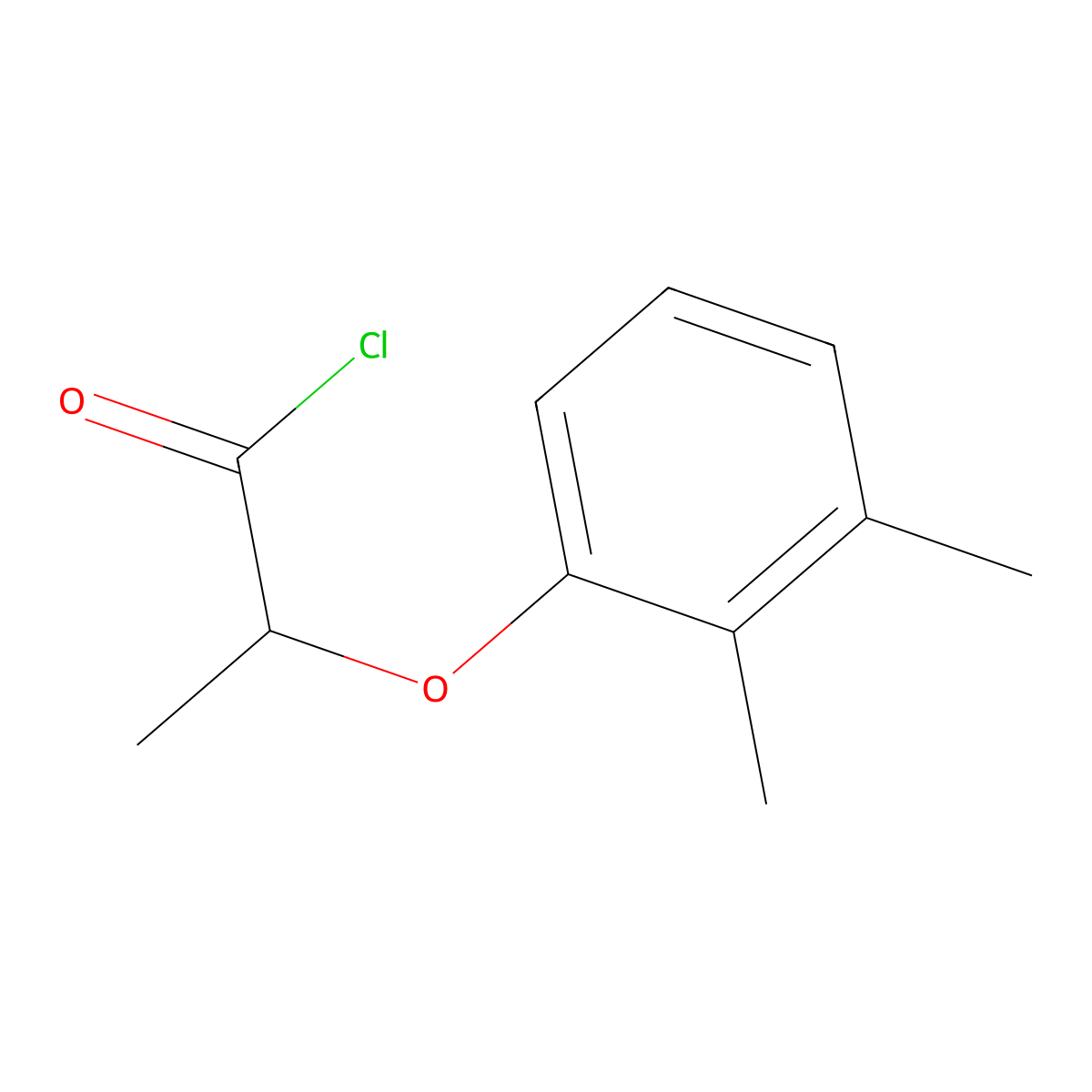 2-(2,3-Dimethylphenoxy)propanoyl chloride molecular structure, CAS 1114594-95-4