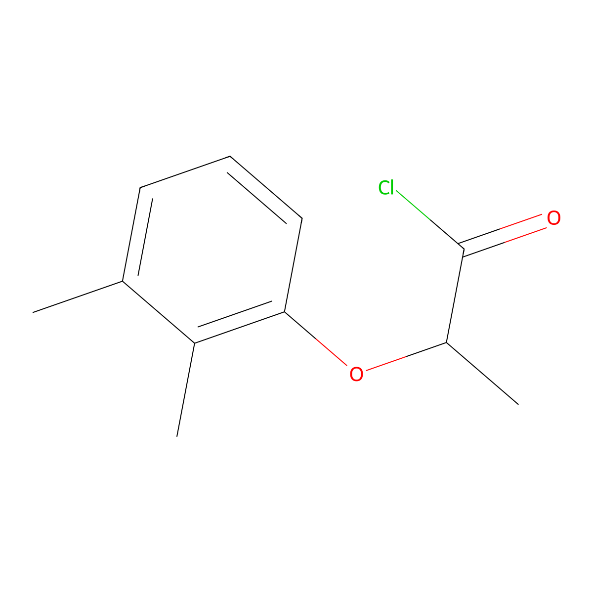 2-(2,3-Dimethylphenoxy)propanoyl chloride molecular structure, CAS 1114594-95-4