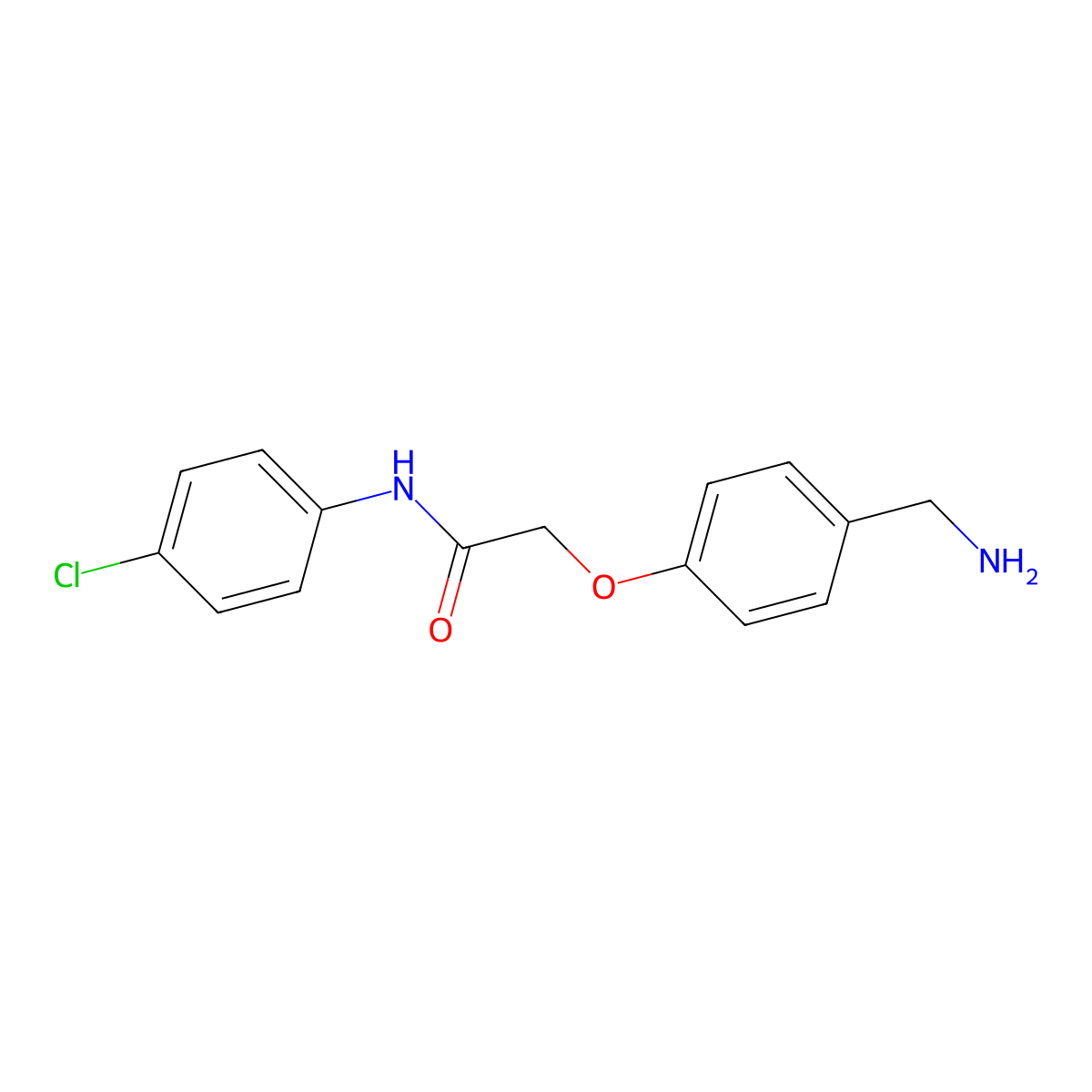 2-[4-(aminomethyl)phenoxy]-N-(4-chlorophenyl)acetamide molecular structure, CAS 1114596-38-1