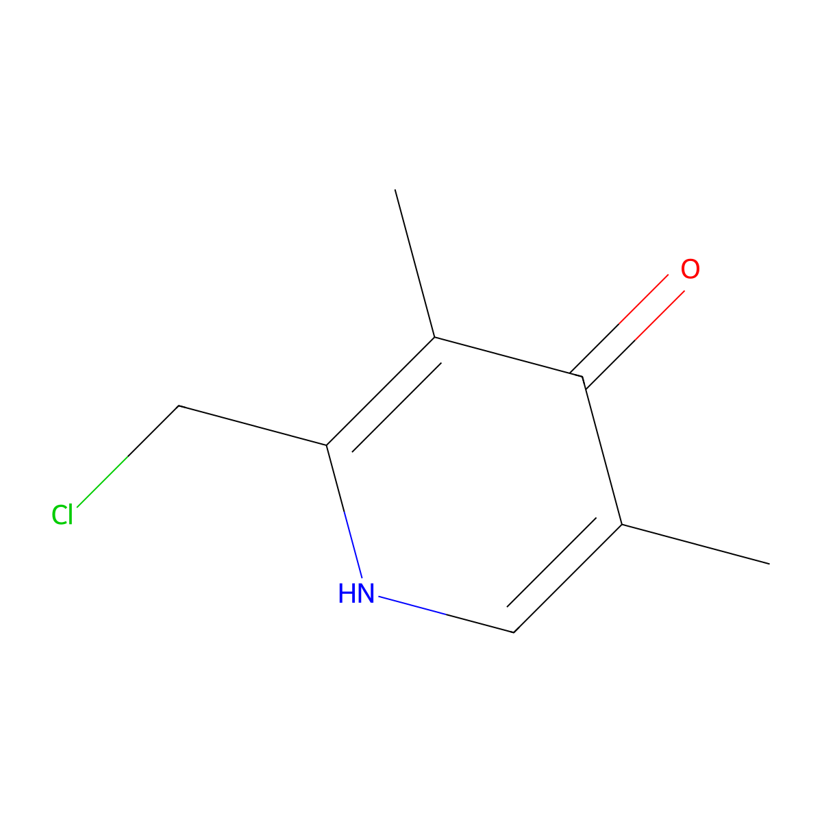2-Chloromethyl-3,5-dimethylpyridin-4-ol molecular structure, CAS 1114596-75-6
