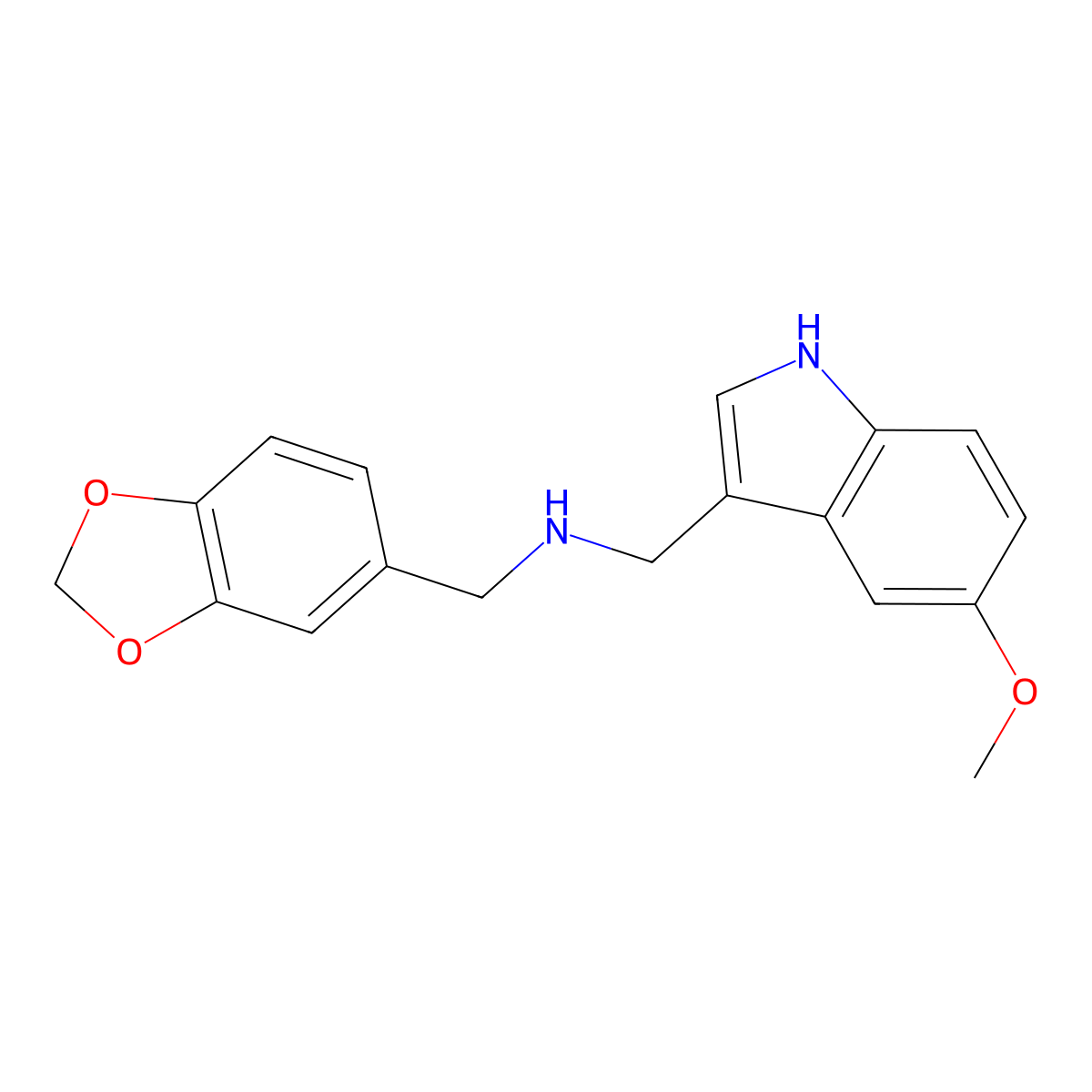 N-(1,3-benzodioxol-5-ylmethyl)-N-[(5-methoxy-1H-indol-3-yl)methyl]amine molecular structure, CAS 1114597-64-6