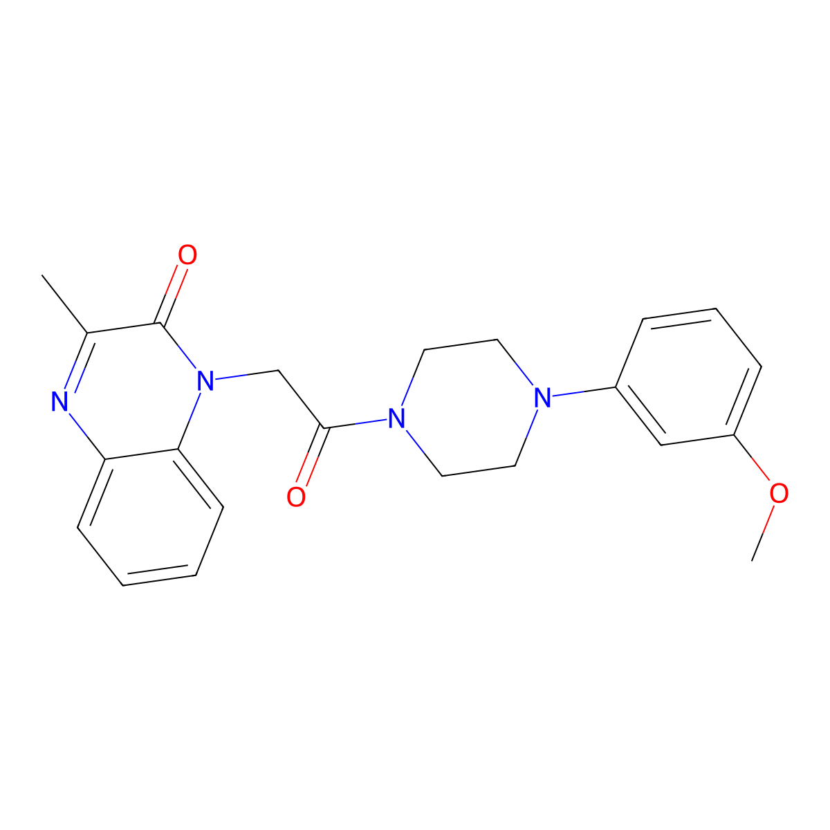 1-{2-[4-(3-methoxyphenyl)piperazin-1-yl]-2-oxoethyl}-3-methylquinoxalin-2(1H)-one molecular structure, CAS 1114623-31-2