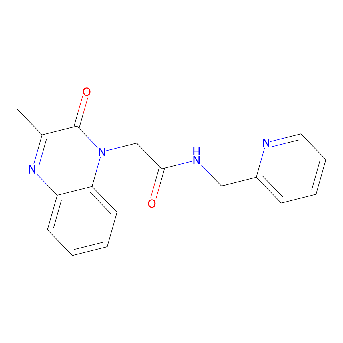 2-(3-methyl-2-oxoquinoxalin-1(2H)-yl)-N-(pyridin-2-ylmethyl)acetamide molecular structure, CAS 1114628-03-3