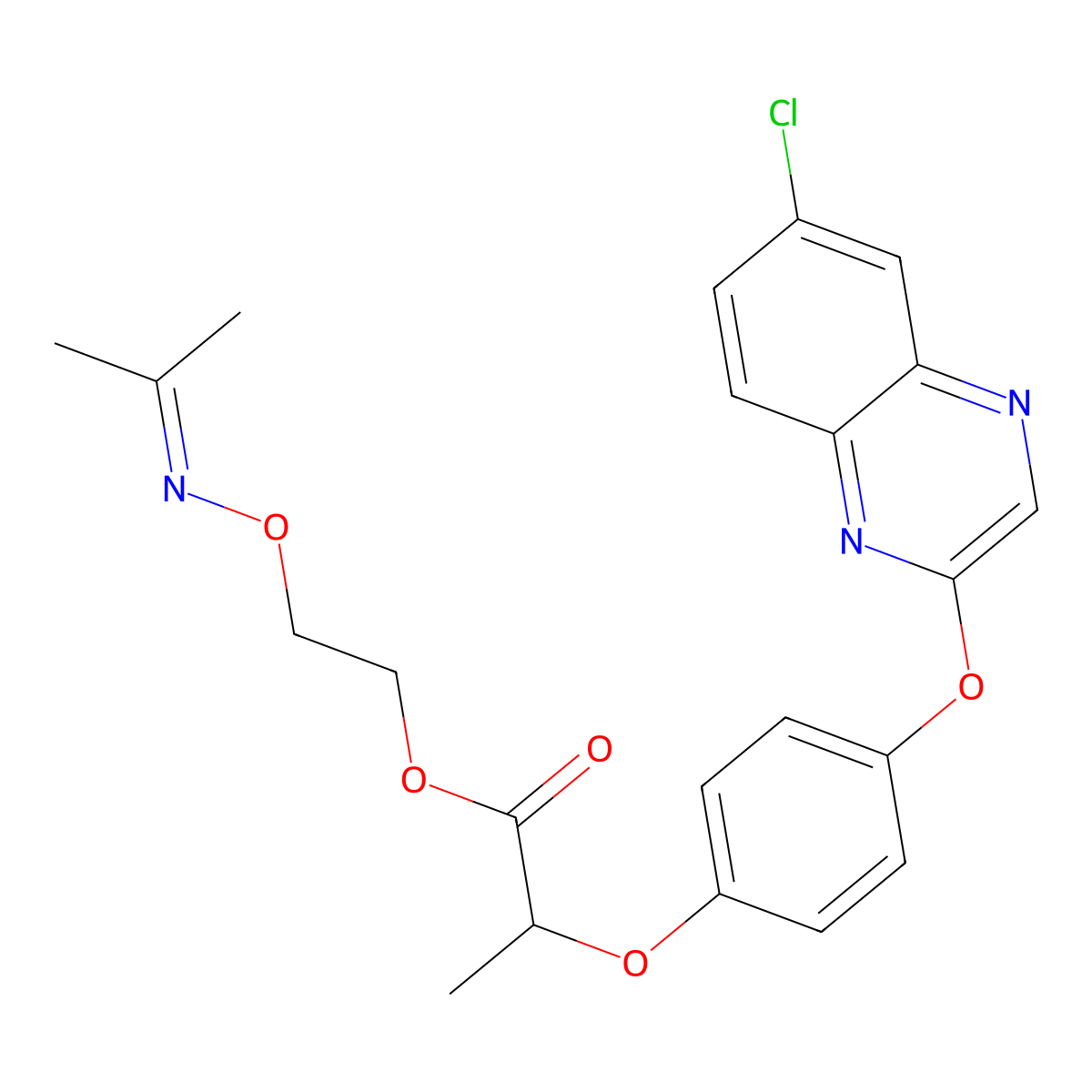 Propaquizafop molecular structure, CAS 111479-05-1