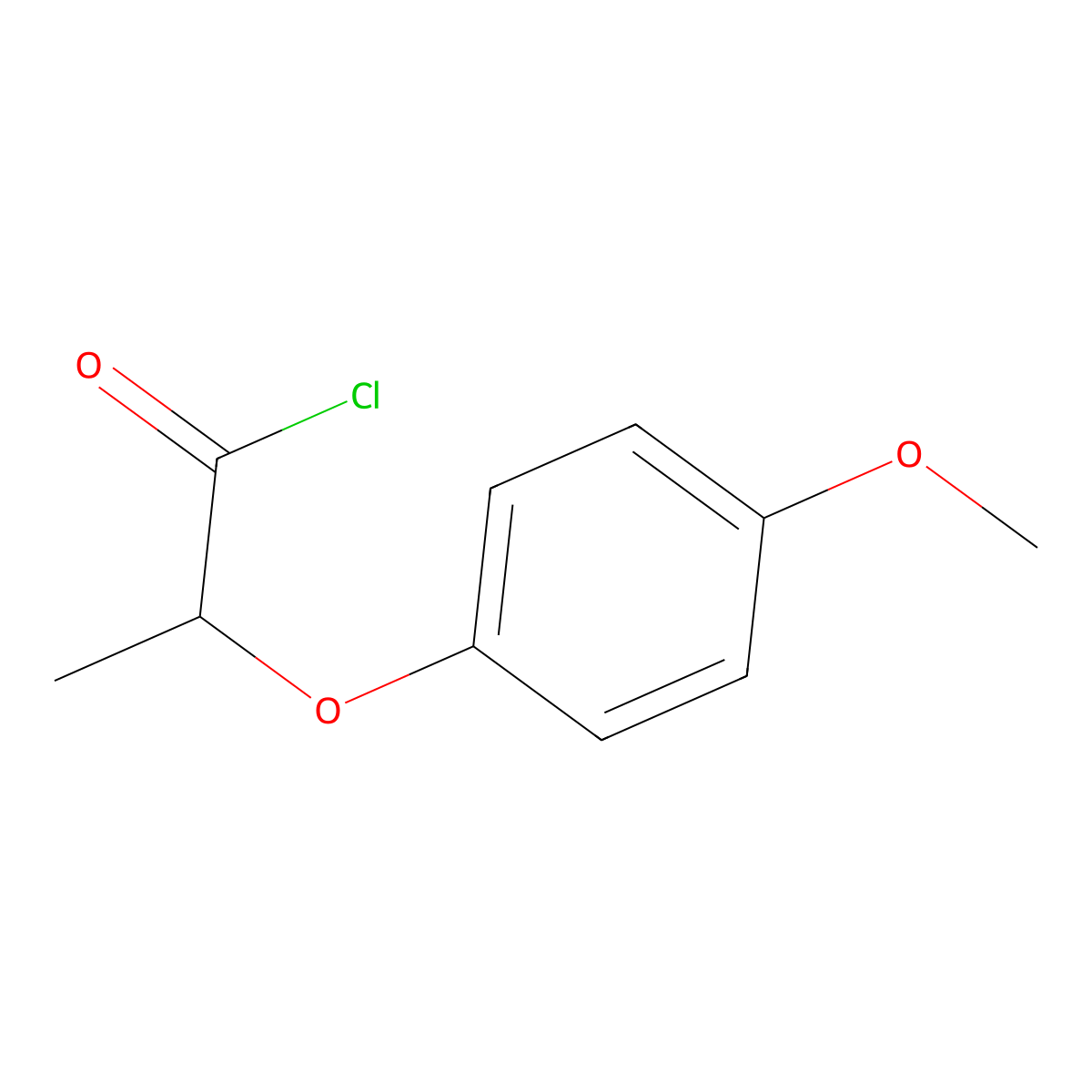 2-(4-Methoxyphenoxy)propanoyl chloride molecular structure, CAS 111479-09-5