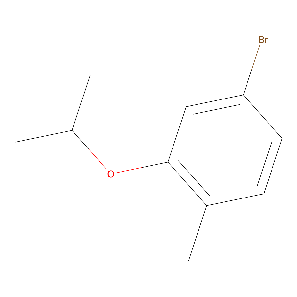 4-Bromo-2-isopropoxy-1-methylbenzene molecular structure, CAS 1114808-85-3