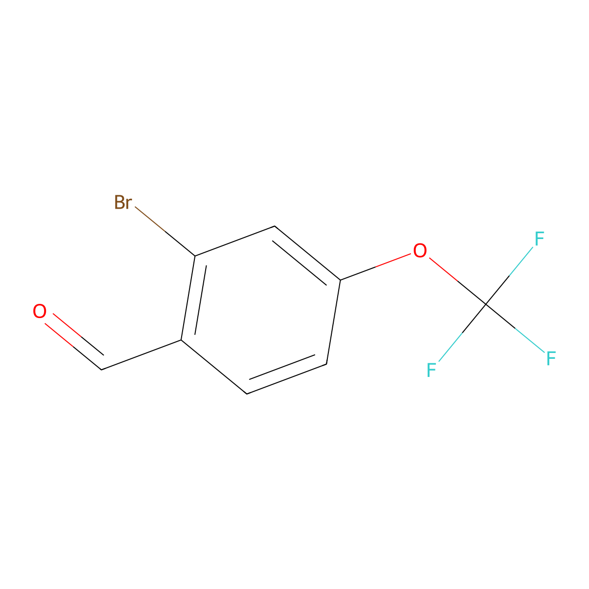 2-Bromo-4-(trifluoromethoxy)benzaldehyde molecular structure, CAS 1114808-87-5