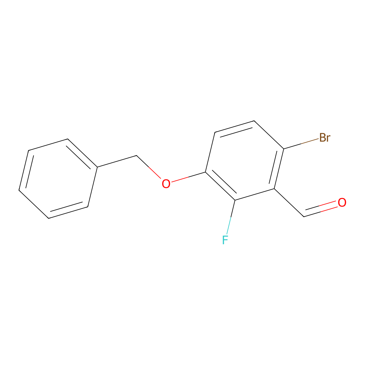 3-Benzyloxy-6-bromo-2-fluorobenzaldehyde molecular structure, CAS 1114809-05-0