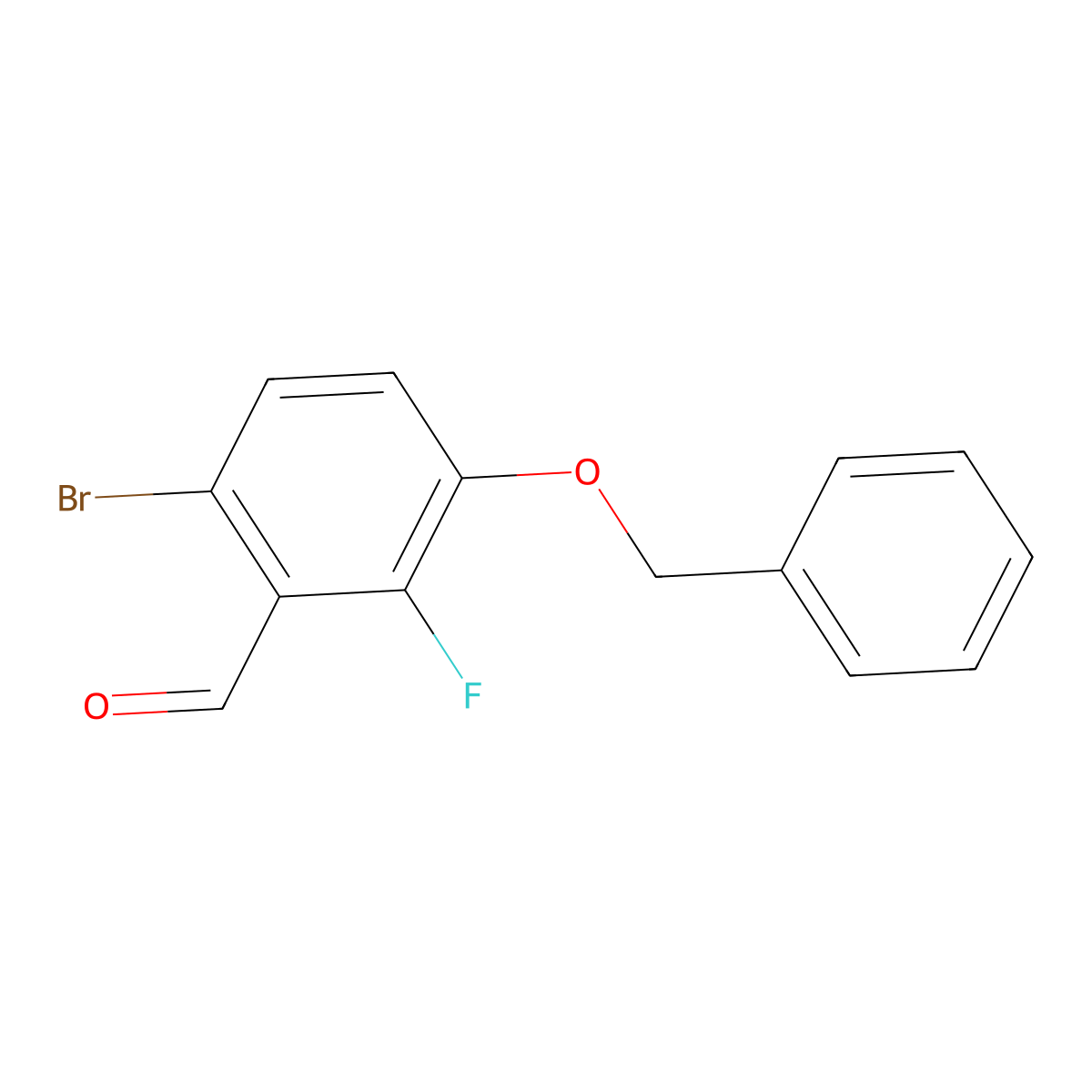 3-Benzyloxy-6-bromo-2-fluorobenzaldehyde molecular structure, CAS 1114809-05-0