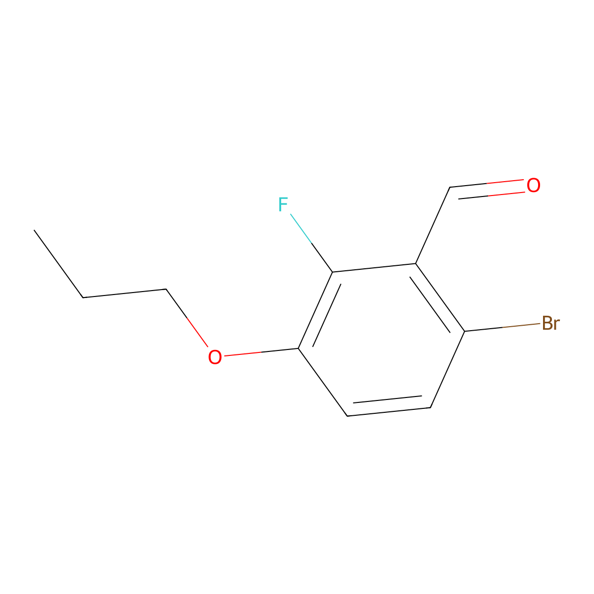 6-Bromo-2-fluoro-3-propoxybenzaldehyde molecular structure, CAS 1114809-09-4