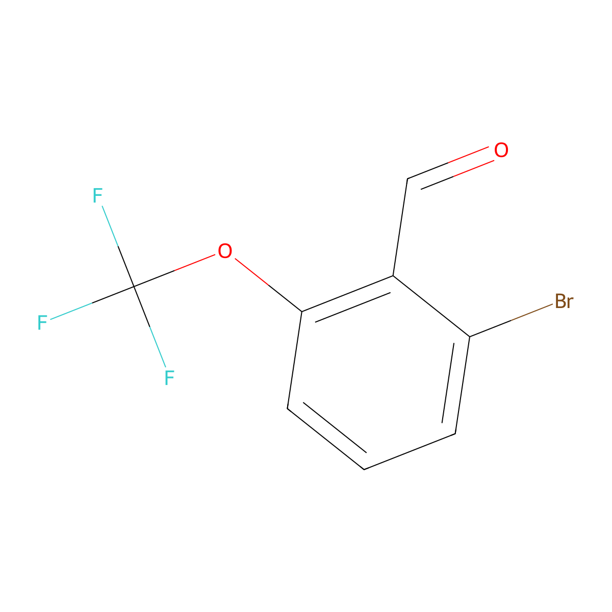 2-Bromo-6-(trifluoromethoxy)benzaldehyde molecular structure, CAS 1114809-17-4