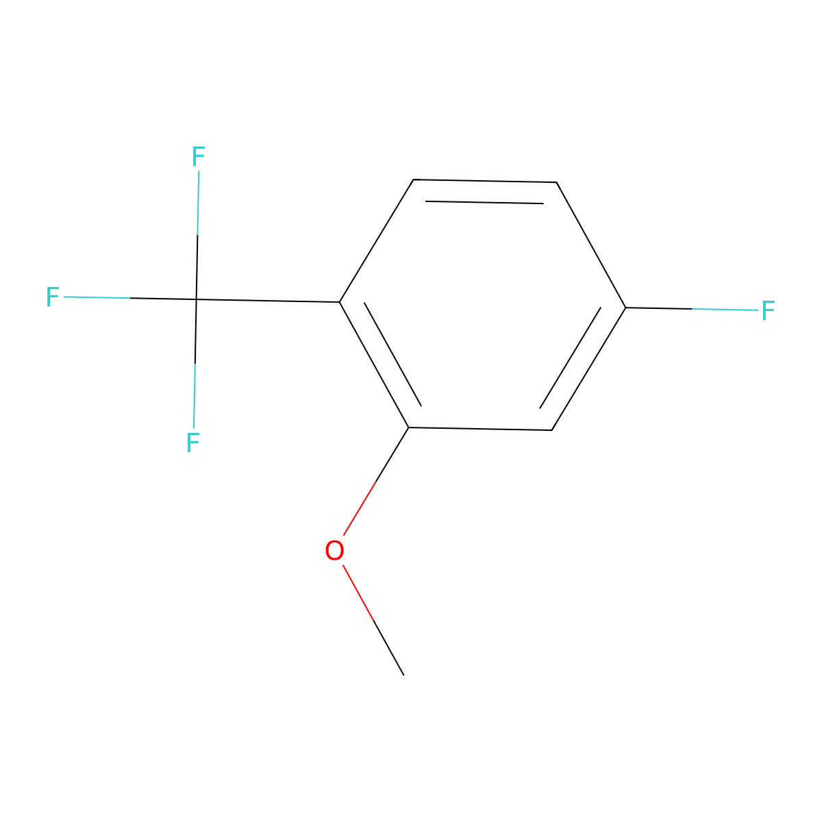 4-Fluoro-2-methoxy-1-(trifluoromethyl)benzene molecular structure, CAS 1114809-20-9