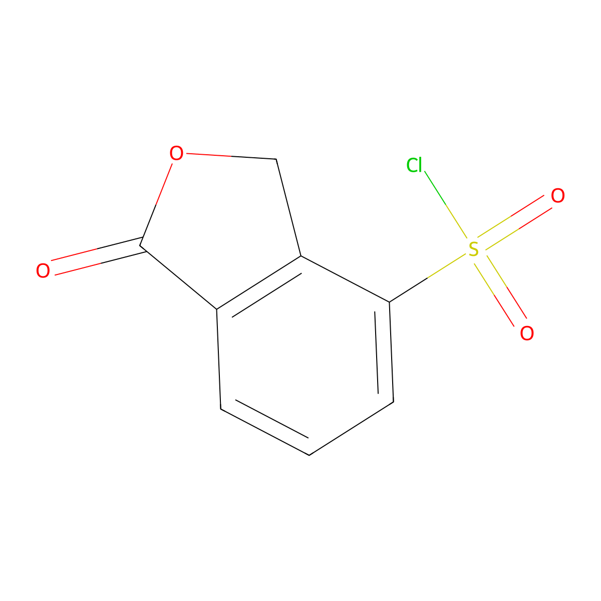 1-Oxo-1,3-dihydro-2-benzofuran-4-sulfonyl chloride molecular structure, CAS 1114822-78-4