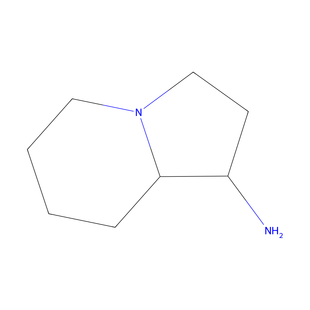 Octahydroindolizin-1-amine molecular structure, CAS 1114822-81-9