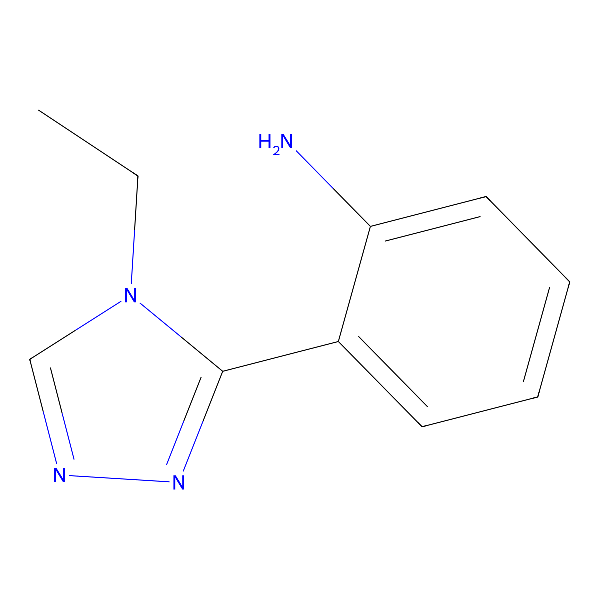 2-(4-ethyl-4H-1,2,4-triazol-3-yl)aniline molecular structure, CAS 1114823-89-0