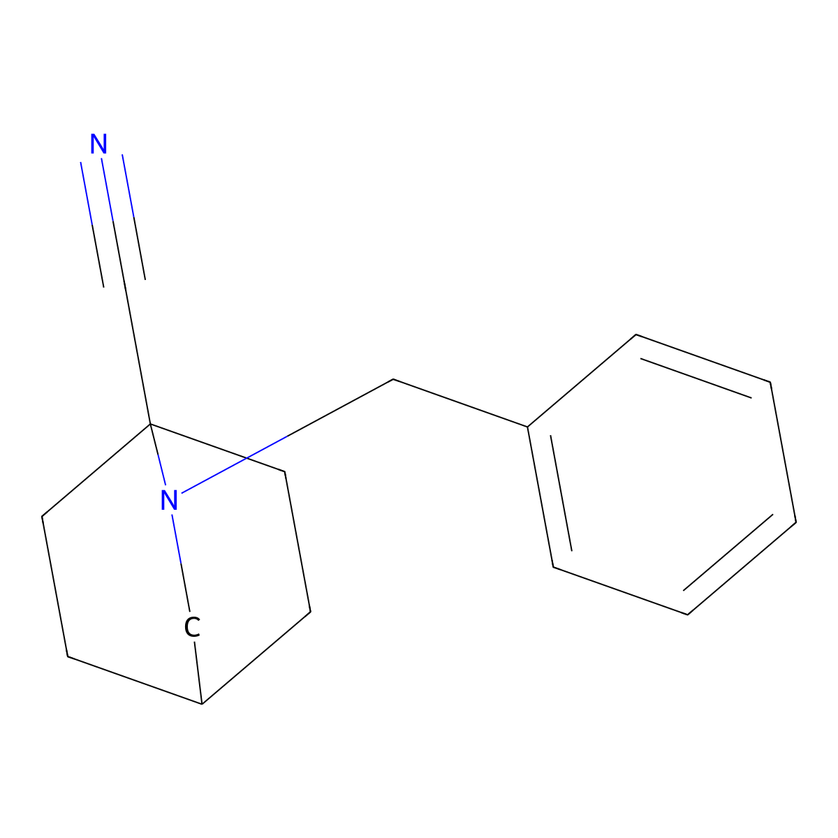 2-Benzyl-2-azabicyclo[2.2.2]octane-1-carbonitrile molecular structure, CAS 1114824-04-2
