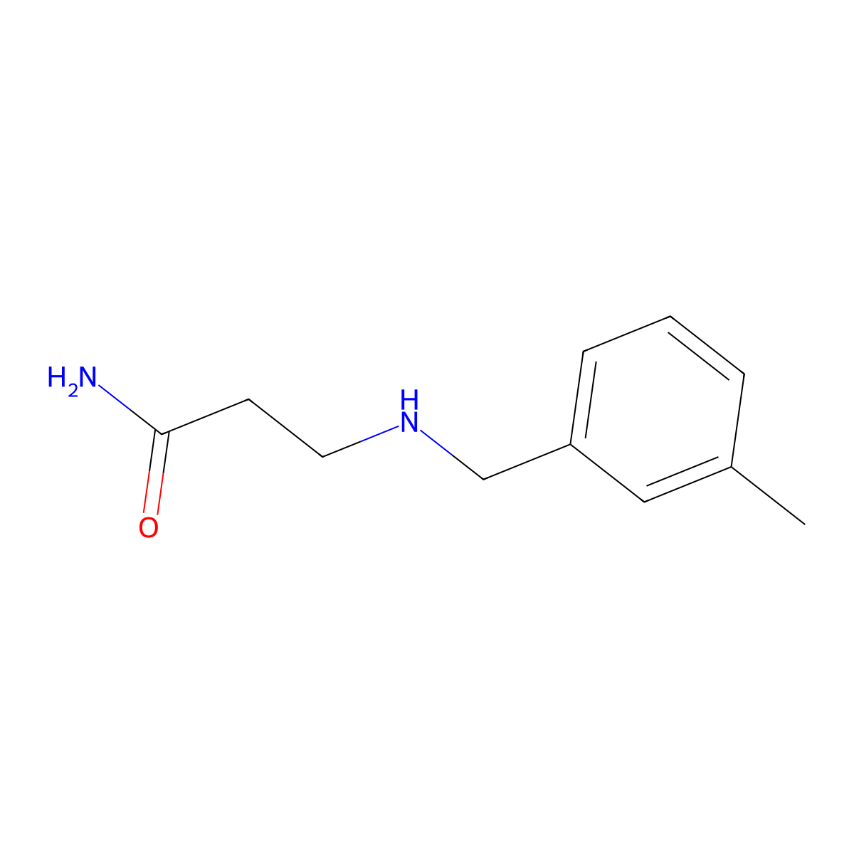3-{[(3-Methylphenyl)methyl]amino}propanamide molecular structure, CAS 1114824-08-6