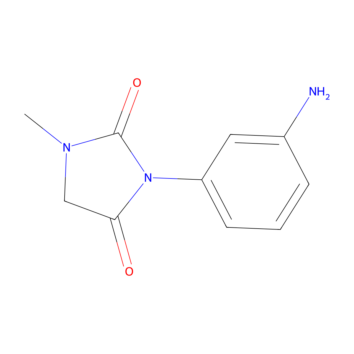 3-(3-Aminophenyl)-1-methylimidazolidine-2,4-dione molecular structure, CAS 1114824-11-1